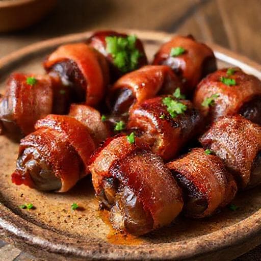 Klassiske Dadler med Bacon