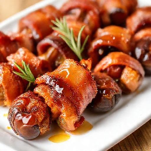 Dadler med Bacon og Honningglasur