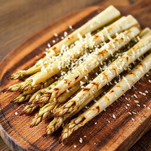 Grillede Hvite Asparges med Parmesan