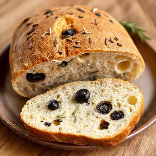 Ciabatta med Rosmarin og Oliven