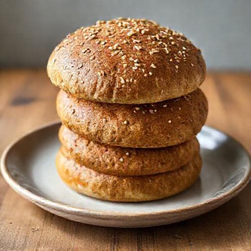 Grove Hamburgerbrød med Fullkorn