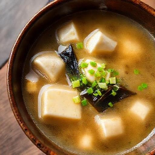 Klassisk Miso-suppe med Tofu