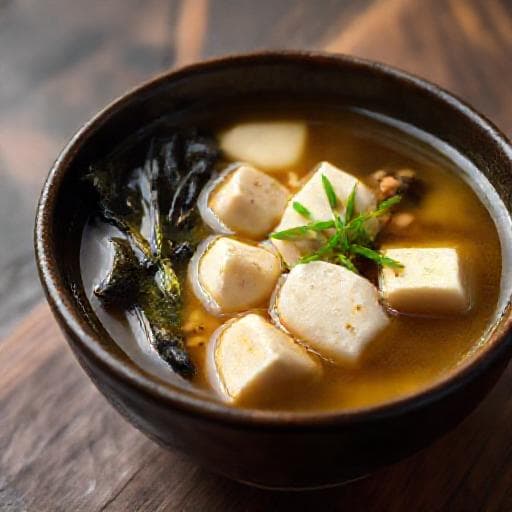 Miso-suppe med Tofu og Shiitake