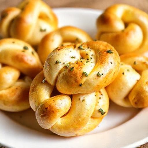 Raske Hvitløksknuter (med ferdig pizzadeig)