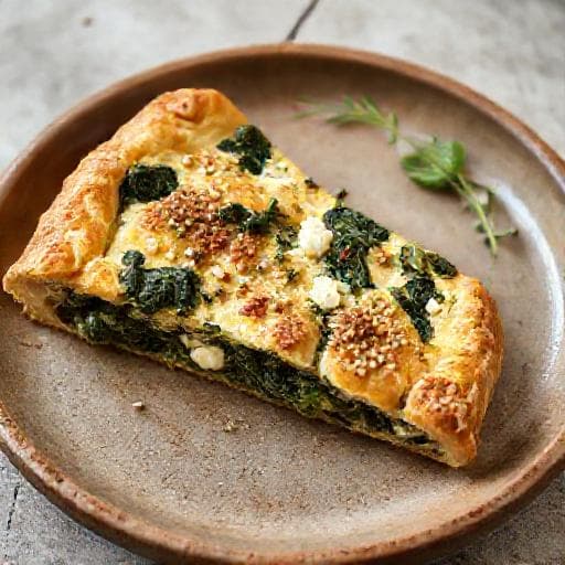 Spanakopita med Fullkornsbunn