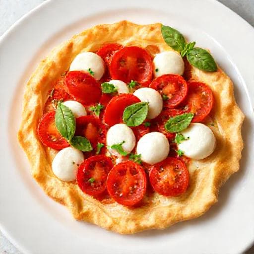 Enkel Tomat- og Mozzarellapai