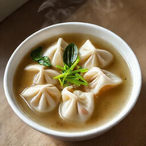 Klassisk Wontonsuppe