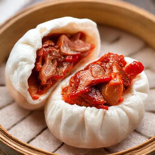Klassiske Bao Buns med Svinekjøtt (Char Siu)