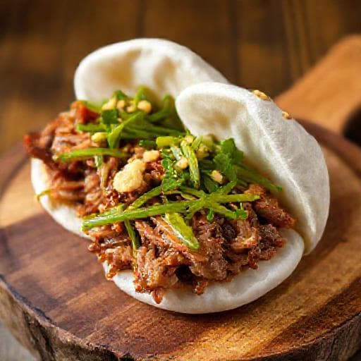 Bao Buns med Langtidskokt Svineknoke (Gua Bao-stil)