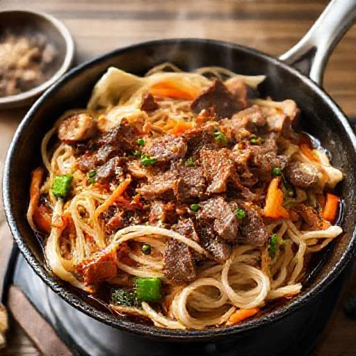 Rask Sukiyaki med Oksekjøtt