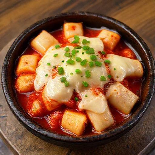 Tteokbokki med Ost