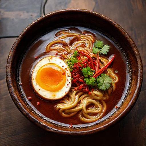 Spicy Miso Ramen med Svinekjøtt