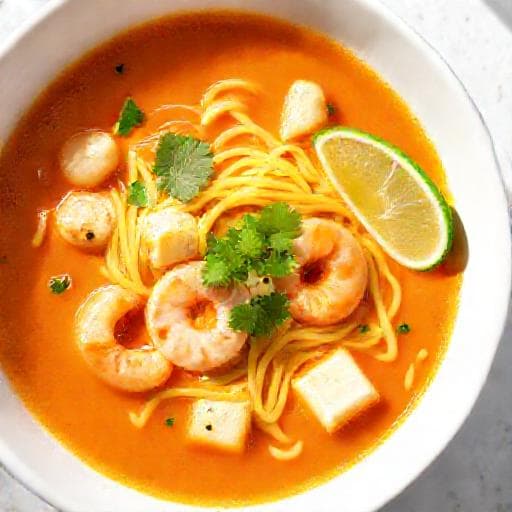 Rask Laksa med Reker