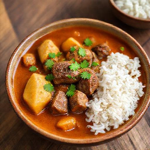 Klassisk Massaman Curry med Oksekjøtt