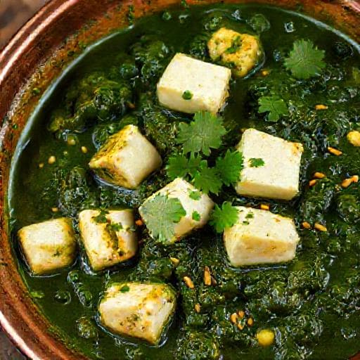 Palak Paneer med Sennep og Ingefær