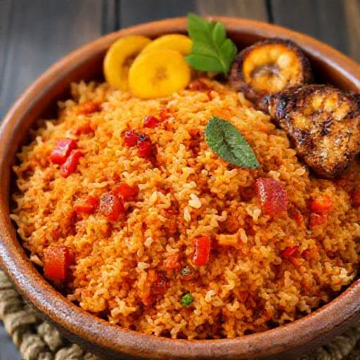 Klassisk Nigeriansk Jollof Ris