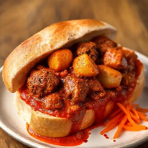 Klassisk Bunny Chow (Lamme-karri)