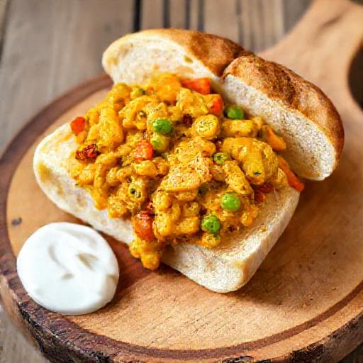 Rask Bunny Chow (Kylling- og grønnsakskarri)
