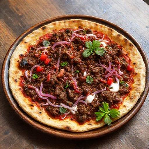 Lahmacun med Krydret Lammefyll