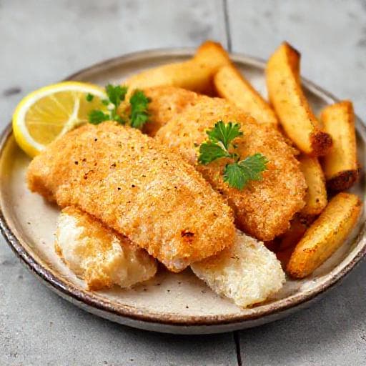 Rask Fish and Chips med Øl-Røre
