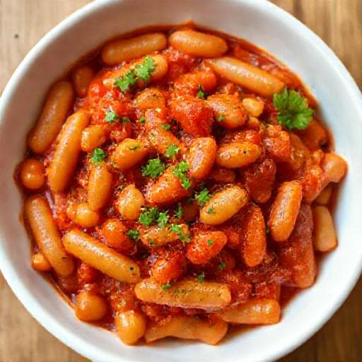 Raske Greske Kjempebønner i Tomatsaus
