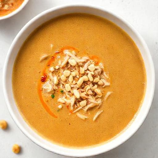 Rask Jordnøttsuppe med Kylling