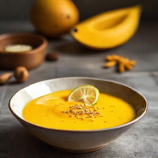 Krydret Mangopudding med Kardemomme