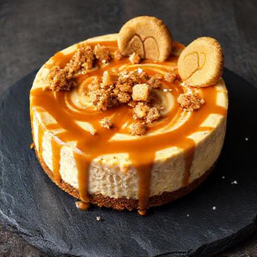 Biscoff Ostekake med Karamell