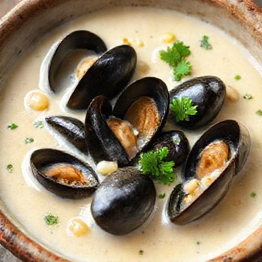 Klassisk Kremet Blåskjellsuppe