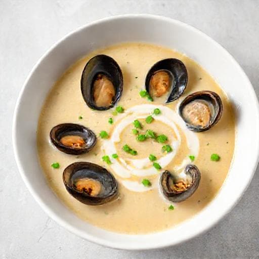 Rask Kremet Blåskjellsuppe