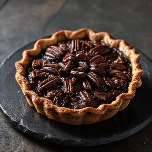 Pekannøttpai med Bourbon og Sjokolade