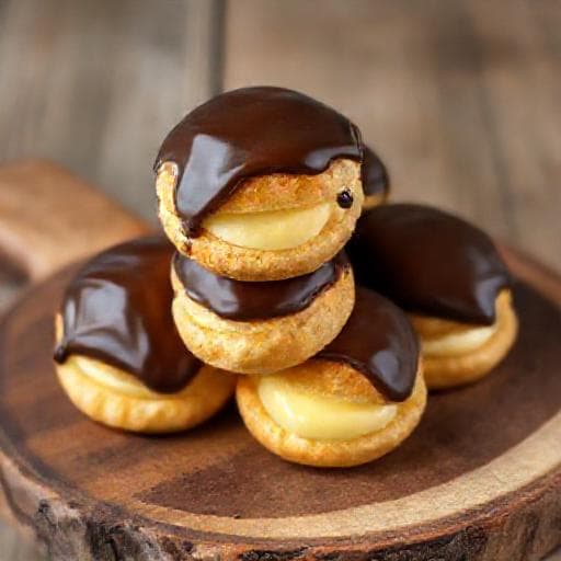 Raske Profiteroles med Vaniljekrem