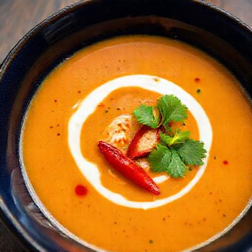 Hummersuppe med Asiatisk Vri