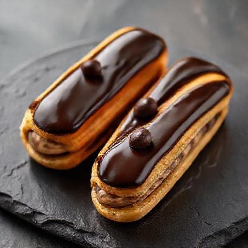 Eclairs med Kaffe- og Sjokoladekrem