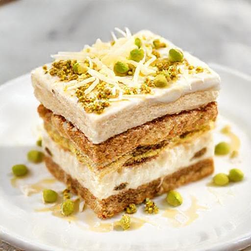 Pistasjtiramisu med Hvit Sjokolade
