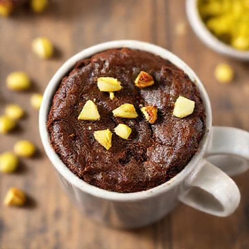 Raske Pistasjbrownies i Kopp