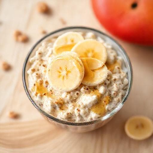 Rask Kjøleskapsgrøt med Cottage Cheese og Frukt