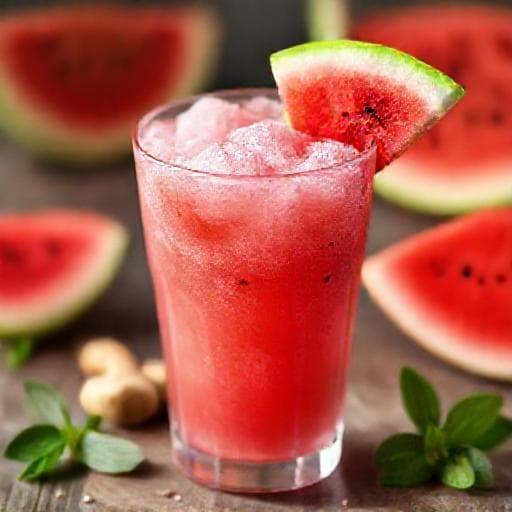 Vannmelonslush med Ingefær og Mynt