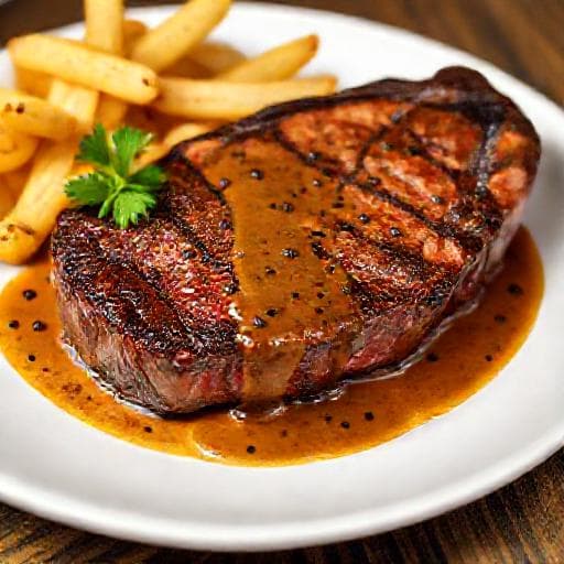Klassisk Entrecôte med Peppersaus