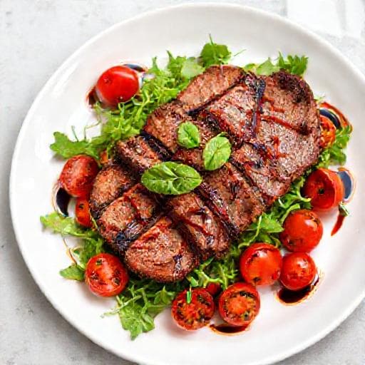 Rask Biff Tagliata med Cherrytomater