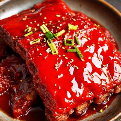 Koreansk-inspirert BBQ Okseribbe (Gochujang Glaze)
