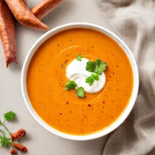 Rask Søtpotetsuppe med Chili