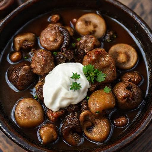 Jegergryte med Vilt og Sopp (Sopprik)
