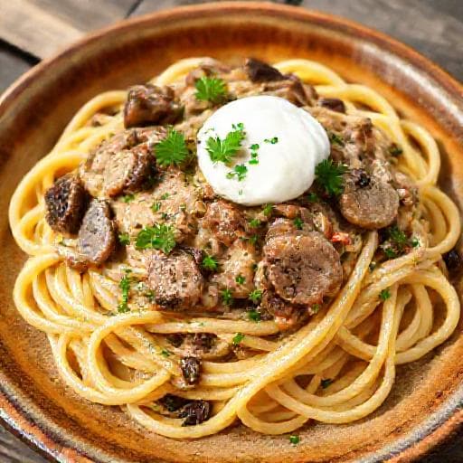 Klassisk Pasta med Reinsdyrskav