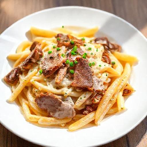 Enkel Pasta med Reinsdyrskav
