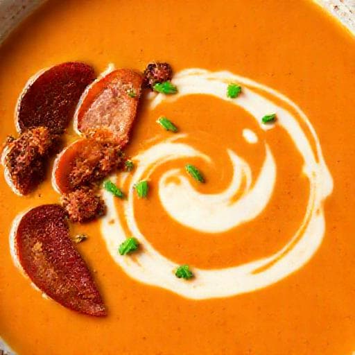 Kremet Paprikasuppe med Chorizo