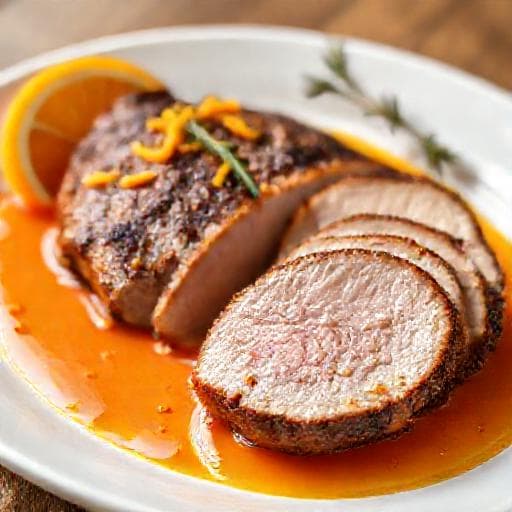 Klassisk Andebryst med Appelsinsaus