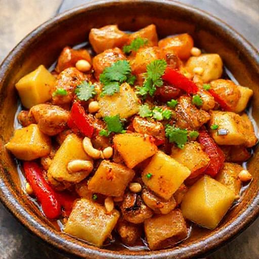 Kung Pao Kylling med Ananas og Cashewnøtter