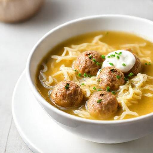 Rask Kålsuppe med Kjøttboller