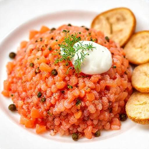 Klassisk Laks Tartar